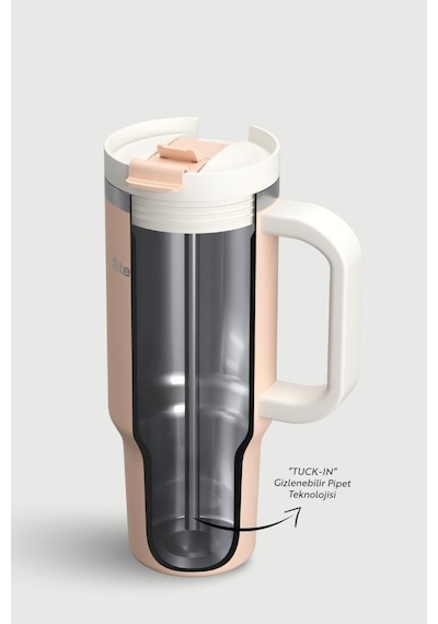 Stevig 2 Moods Tuck-in Tumbler Sızdırmaz Çelik Termos 900 Ml Bisque St-239 Yavruağzı