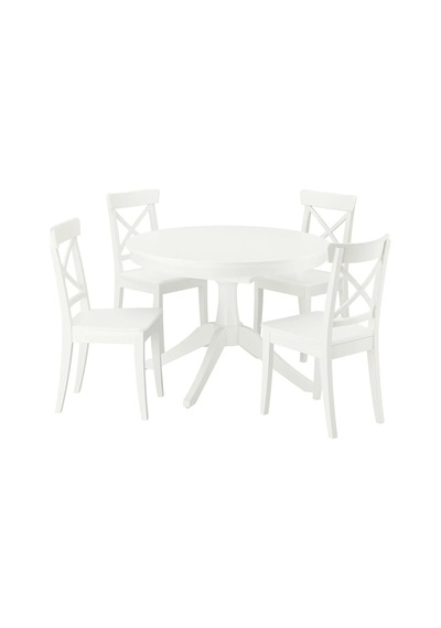 Ikea Beyaz Modern Yemek Masası - Yemek Masası Takımı Ikea Beyaz Modern Yemek Masası - Yemek Masası Takımı