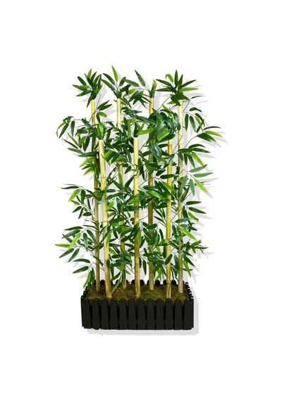 Cihan Çiçekçilik Bambu Seperatör 7 Adet Bambu Yoğun Yaprak 120 Cm 54x20x120 Yeşil