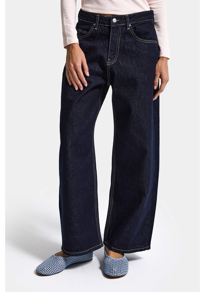 Itsbasic Kadın İndigo Selvedge 7s6-50 Baggy Low Rise Fit Tokyo %100 Koton Denim Jean
