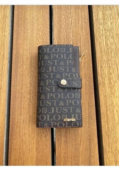 Just Polo Kadın Ayarlanabilir Askılı Günlük Lüks El & Omuz Çantası Ve Cüzdanı Kombin Shopper Kahverengi