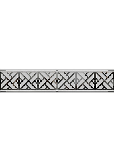 Da1238bs Arex Dresuar , Antre Hol Rafı Beyaz-silver 120cm