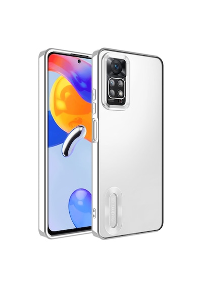 Xiaomi Redmi Note 11 Pro 5G Kılıf Kamera Korumalı Logo Gösteren Zore Omega Kapak