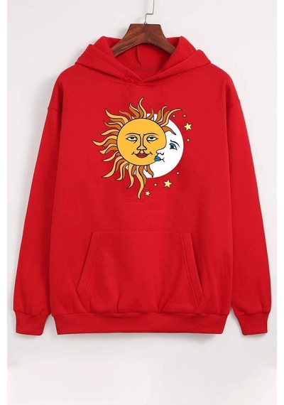 Uyguntarz Tongues In Aspic Baskılı Sweatshirt Kırmızı