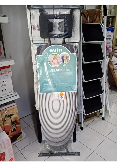 Evin Yeni Black Serisi Ütü Masası 120x40