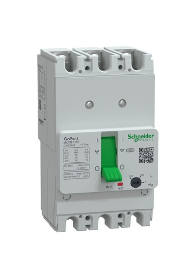 Schneider G12F3A16 Gopack 3x16a 125f 3p3d 16a Ayarlı Kompakt Şalter