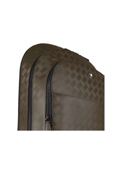 Montblanc Extreme Deri 3 Bölmeli Büyük Sırt Çantası 221592 yeşil