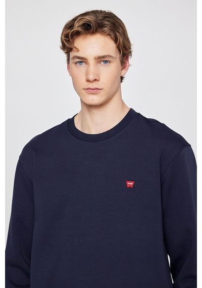 Wrangler Pamuklu Regular Fit Normal Kesim Bisiklet Yaka Logo Detaylı Sweatshirt Lacivert Wrangler Pamuklu Regular Fit Normal Kesim Bisiklet Yaka Logo Detaylı Sweatshirt Lacivert