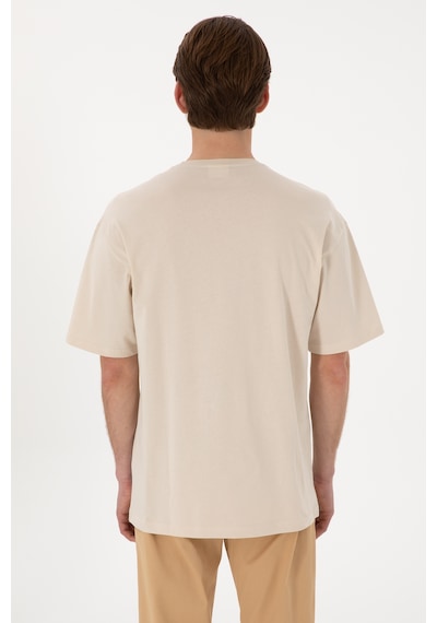 U.S. Polo Assn.  Erkek Comfort Fit Bisiklet Yaka Taş Tişört 50306904-VR049