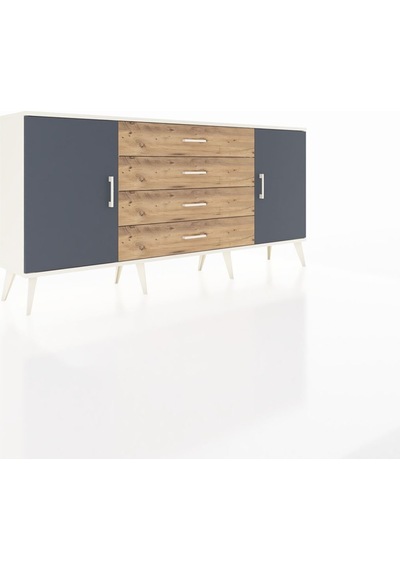 Arges Konsol 2 Raflı 4 Çekmeceli 2 Kapaklı 176x30x83 Aytaşı-antrasit/çam Antrasit/çam Arges Konsol 2 Raflı 4 Çekmeceli 2 Kapaklı 176x30x83 Aytaşı-antrasit/çam Antrasit/çam