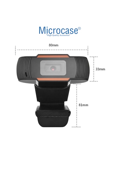 Microcase 720p 360 Dönerli Mandal Kıskaçlı Hd Webcam Kamera Zr806 - Al5152