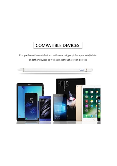 Samsung Galaxy Tab A9 Plus 11" SM-X210 Uyumlu Çizim ve Tasarım İçin Dokunmatik Active Stylus Pen
