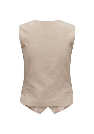 Only Onltıggy S/l Fıt Cord Vest Tlr Kadın Bej Yelek - 15331546