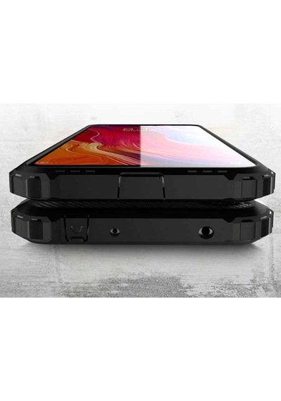 Kilifone - Xiaomi Redmi 6 Uyumlu - Kılıf Çift Katman Koruyucu Crash Military Tank Kılıf - Kırmızı Kırmızı