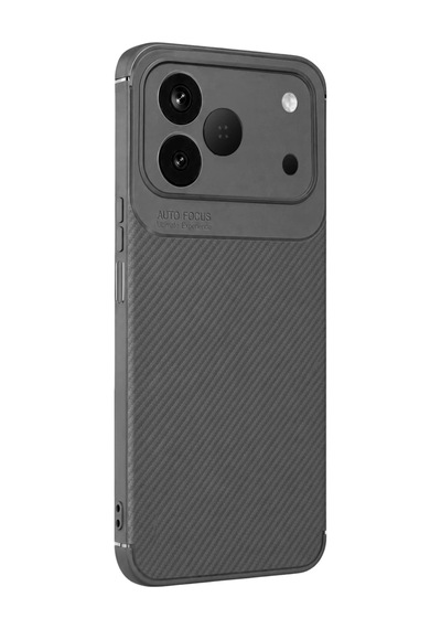 Mey Najmaddin Tecno Spark 50 4g Auto Focus Karbon Kapak - Gri Najmaddin Diğer