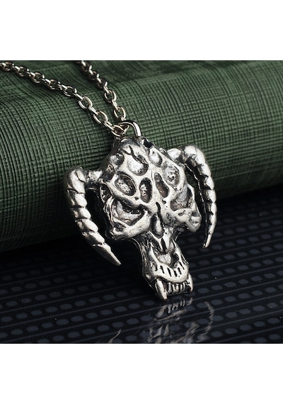 Animal Skull Erkek Kolye Hayvan Kafatası Takı Aksesuar K24 T5