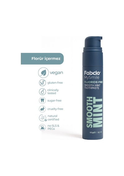 Fabcio Mysmile Florürsüz Diş Macunu Yumuşak Nane Ferahlığı Tam Koruma