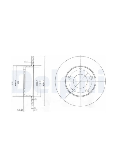 Audi A4 B7 Arka Fren Diski 2005-2008 Delphı Bg3381 2adettir