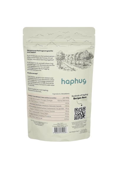 3'lü Paket Freeze Dried Çilek - Dondurularak Kurutulmuş Çilek 20g X 3 1 Adet