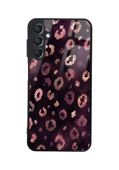 Samsung Uyumlu Galaxy A24 Kılıf Kamera Korumalı Desenli Zore Lusi Kapak - Pembe Leopar -