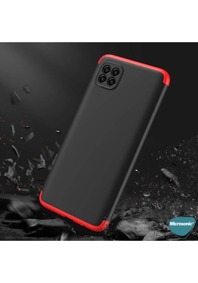 Microsonic Oppo Reno 4 Lite Kılıf Double Dip 360 Protective