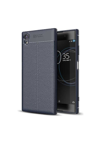 Sony Xperia Xa1 Plus Kılıf Zore Niss Silikon Kapak Lacivert