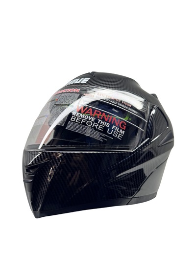 Kask Vrt Marka Vizörlü Çeneden Açılır Carbon