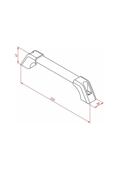 Doğuş Kalıp Alüminyum Boru Kulp Oval 30x13 Mm