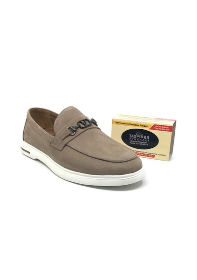 Lisan Sohes Lisans Shoes 245 %100 Hakiki Deri Erkek Günlük Ortopedik Rahat Yazlık Casual Ayakkabı Yeni Sezon 40-44 Kum Nubuk