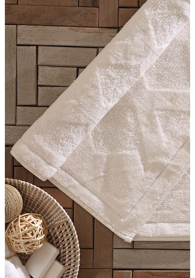 Yataş Bedding Milo Banyo Paspası Seti - Ekru (50x60 cm + 60x100 cm) Ekru