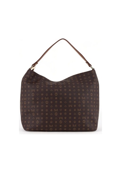 Bilik Deri Monogram Kahve/taba Kadın Omuz Çantası Nv 1003-mn Kahverengi - Taba