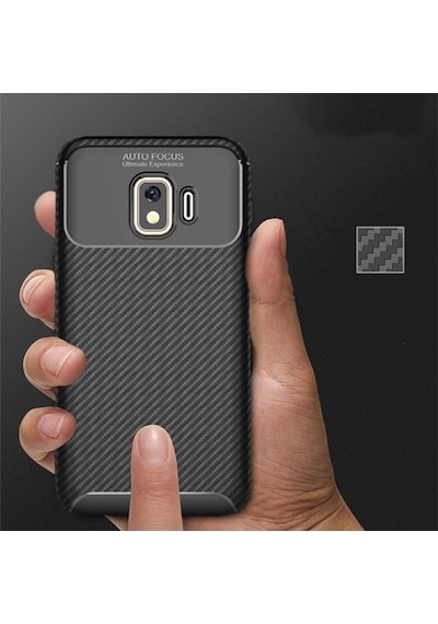 Samsung Uyumlu Galaxy J2 Core Kılıf Karbon Silikon Case