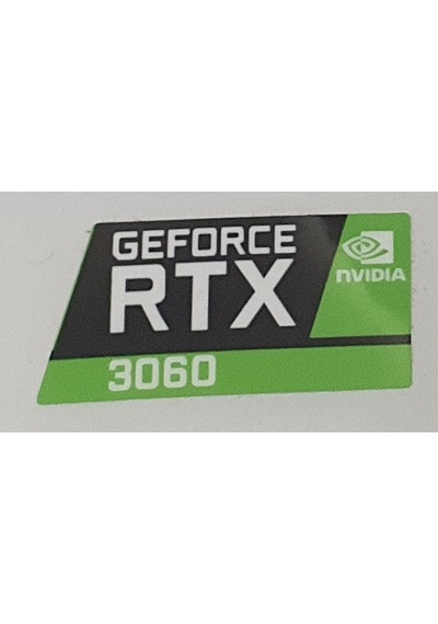 Nvidia Geforce Rtx 3060 Sticker Yatay Etiket D150