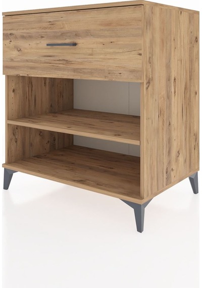 Kronos Şifonyer Tek Raflı Tek Çekmeceli 88x59x96 Çam-çam Çam