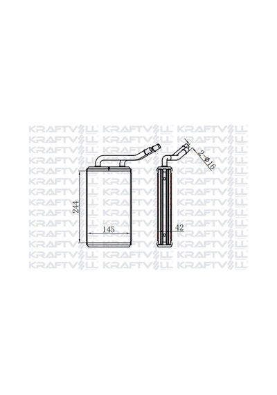 Kalorıfer Radyatoru Transıt V347 2,2tdcı / 2,4tdcı / 3,2tdcı Klımasız 06 / Kraftvoll 08050290