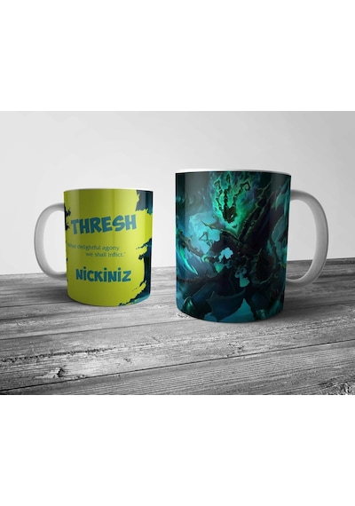 Thresh Kişiye Özel Isimli Kupa Bardak League Of Legends. Lol