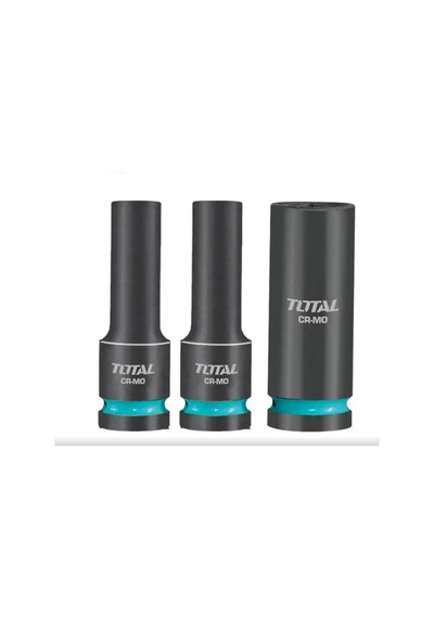 Total 3 Parça 1/2 6 Köşe Darbeli Derin Lokma Takımı Thkısd12042l