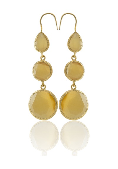Kadir Jewellery 22 Ayar Altın Kaplama Kadın Sallantılı Küpe -el İşçiliği Ve Hipoalerjenik Küpe Sarı 57659831