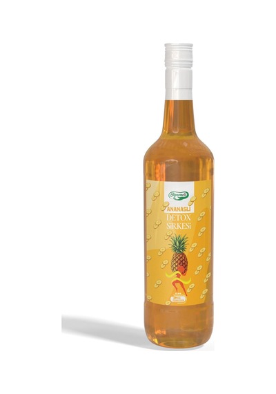 Detox Mix Ananas Sirkesi 500 Ml 12 Bitkisel İçerikli Özel Karışım Sirke - Doğal Fermantasyon