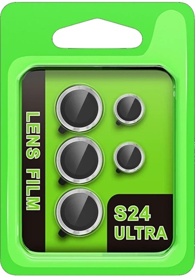 Mey Najmaddin Samsung Galaxy Uyumlu S24 Ultra Raze Metal Kamera Lens - Gümüş Najmaddin