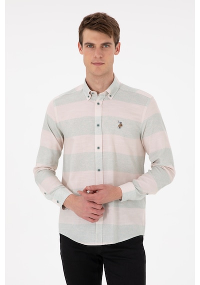 U.s. Polo Assn. Erkek Mint Gömlek Desenli 50291249-vr090 Mint