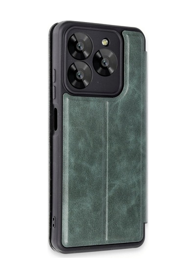 Uryport General Mobile Era 50 Kılıf Flip Cover - Koyu Yeşil