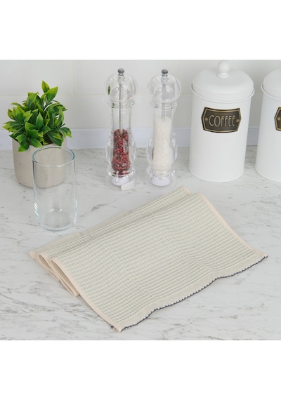 Soft Waffle Mutfak Havlusu - Mavi - 30x50 Cm Çok Renkli
