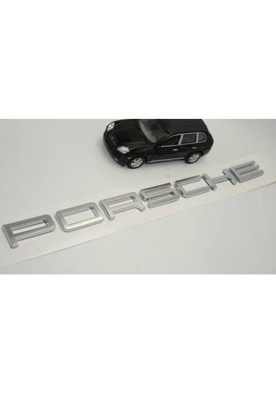Porsche Bagaj Yazı Logo Mat Krom Renk