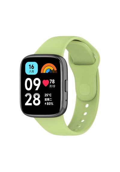 Xiaomi Redmi Watch 3 Active Uyumlu Klasik Mtr Kordon-açık Yeşil