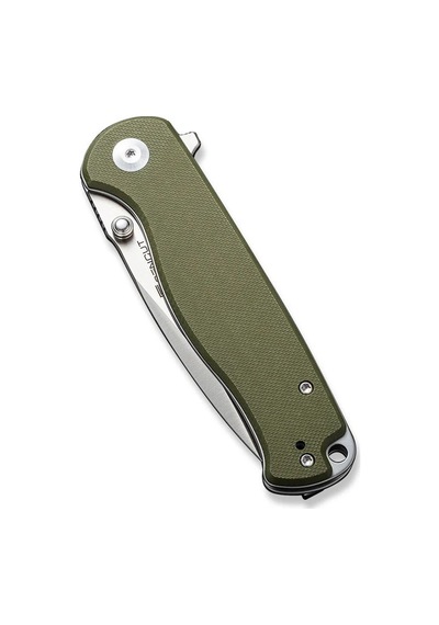 Sencut Errant Flipper & Thumb Stud Knife Od Green G10 Handle Kamp Çakı Yeşil