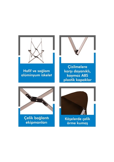 Box&box Alüminyum Katlanabilir Kamp Sandalyesi, Piknik Sandalyesi, Taşıma Çantalı, Kumaş, Kahverengi Box&box Alüminyum Katlanabilir Kamp Sandalyesi, Piknik Sandalyesi, Taşıma Çantalı, Kumaş, Kahverengi