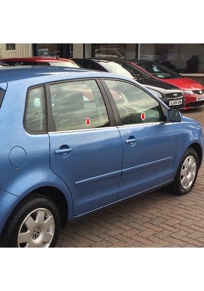 Vw Polo Krom Cam Çıtası 4 Parça 2003-2009 Arası