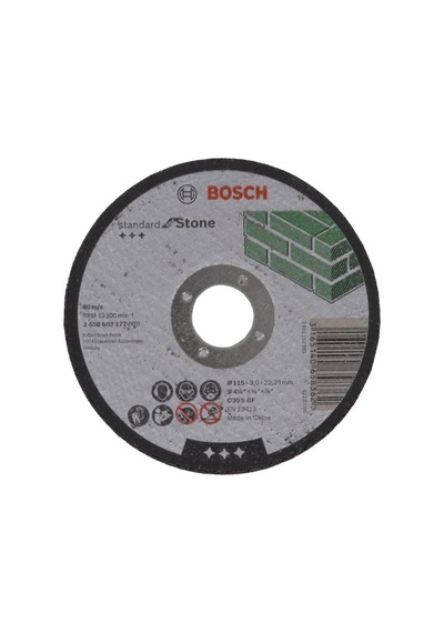 Bosch 115x3.0 mm Standard For Stone Düz - 2608603177