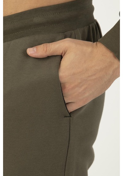 Maraton Sportswear Regular Erkek Ribana Paça Basic Açık Haki Eşofman Altı 21299-açık Haki Açık Haki